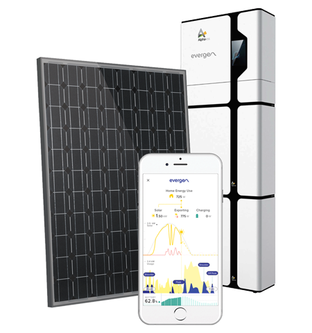 Evergen Alpha Battery Solar Panel Phone